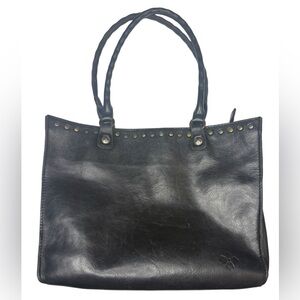 PATRICIA NASH Zancona Black Leather Tote Bag 🖤 Womens Purse